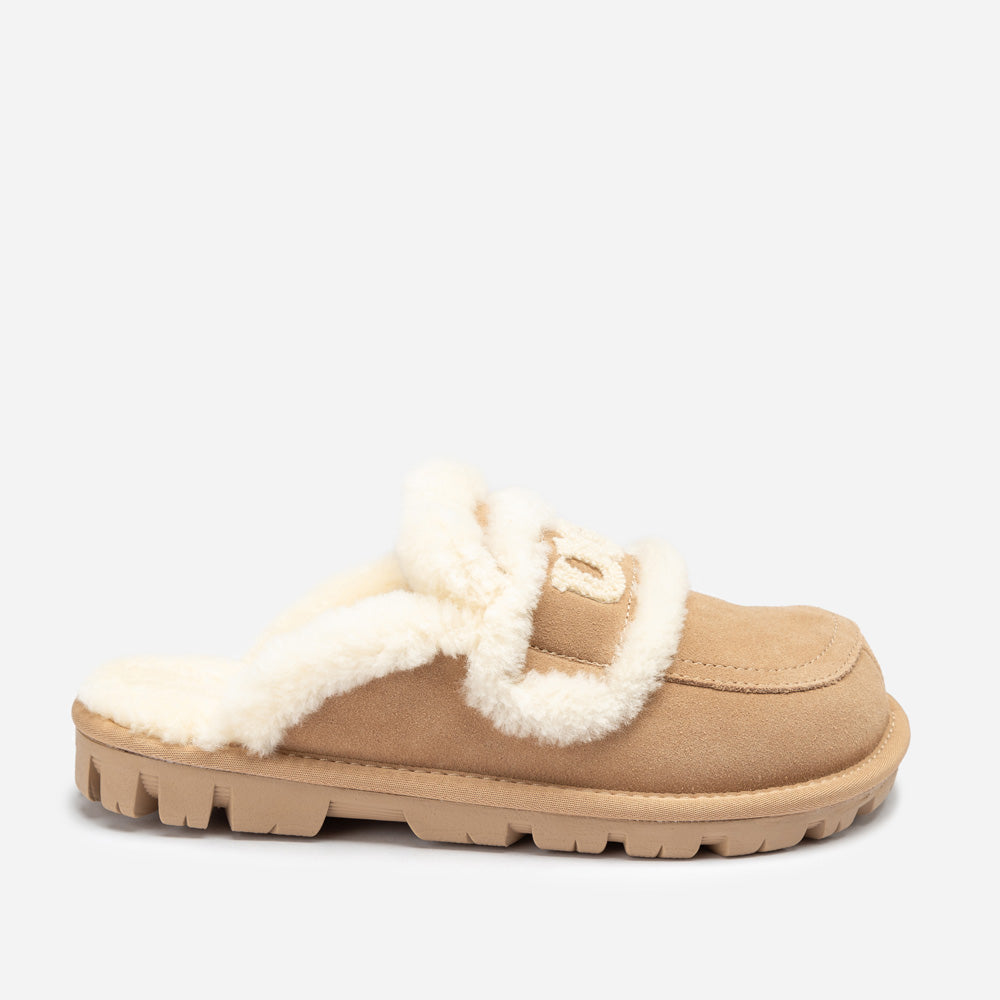 Ugg Violet Shearling Slipper (Elastic Logo) (Detachable Feature)