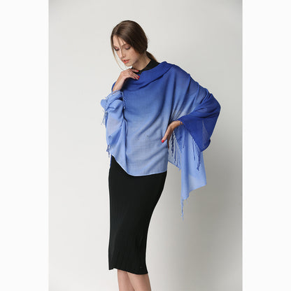 merino wool tie dye wool scarf