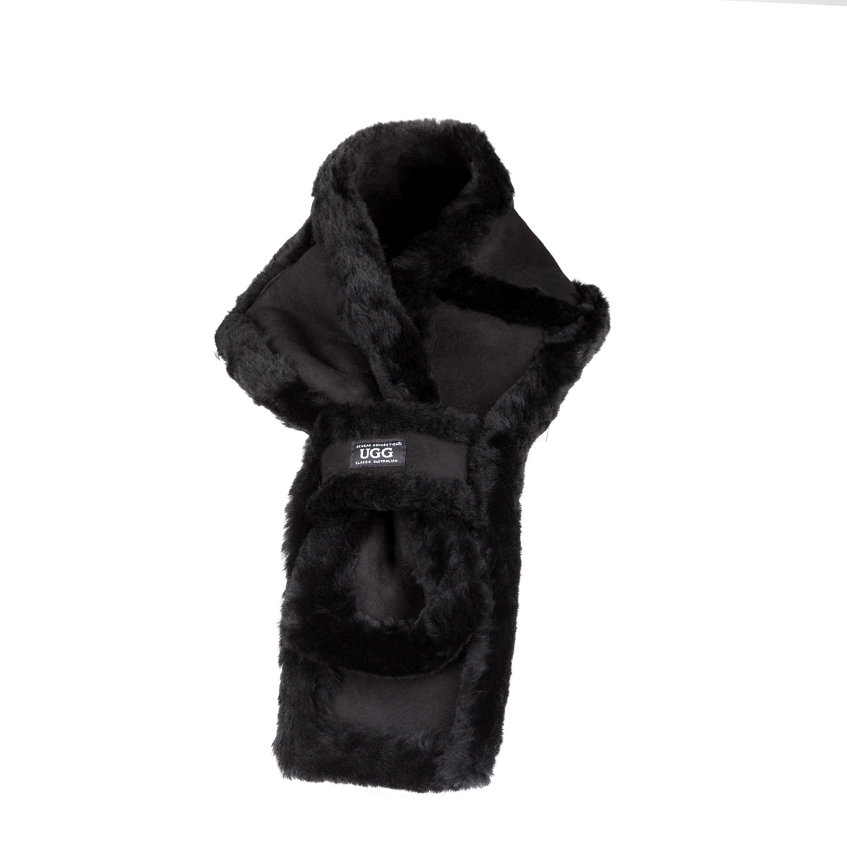 sheepskin wool scarf