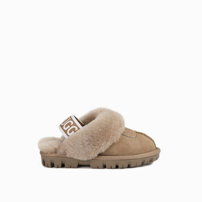 Ugg Kids Coquette  Slipper (Elastic Backstrap)( Water Resistant)