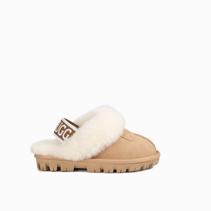 Ugg Kids Coquette  Slipper (Elastic Backstrap)( Water Resistant)