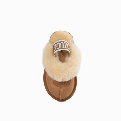 Ugg Kids Coquette  Slipper (Elastic Backstrap)( Water Resistant)