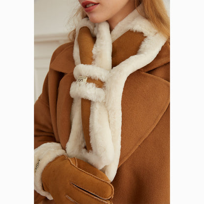 sheepskin wool scarf
