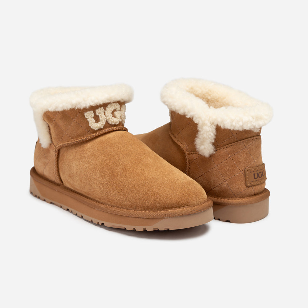 Ugg Bondi Matelassé Shearling Ultra Mini Boot