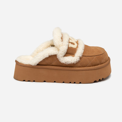 Ugg Violet Matelassé Shearling Platform Slipper (Detachable Feature)