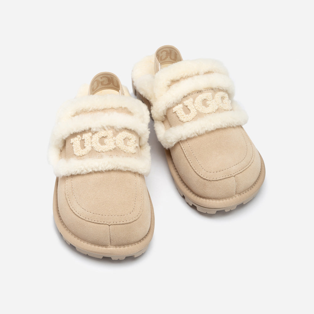 Ugg Violet Shearling Slipper (Elastic Logo) (Detachable Feature)