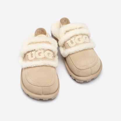 Ugg Violet Shearling Slipper (Elastic Logo) (Detachable Feature)