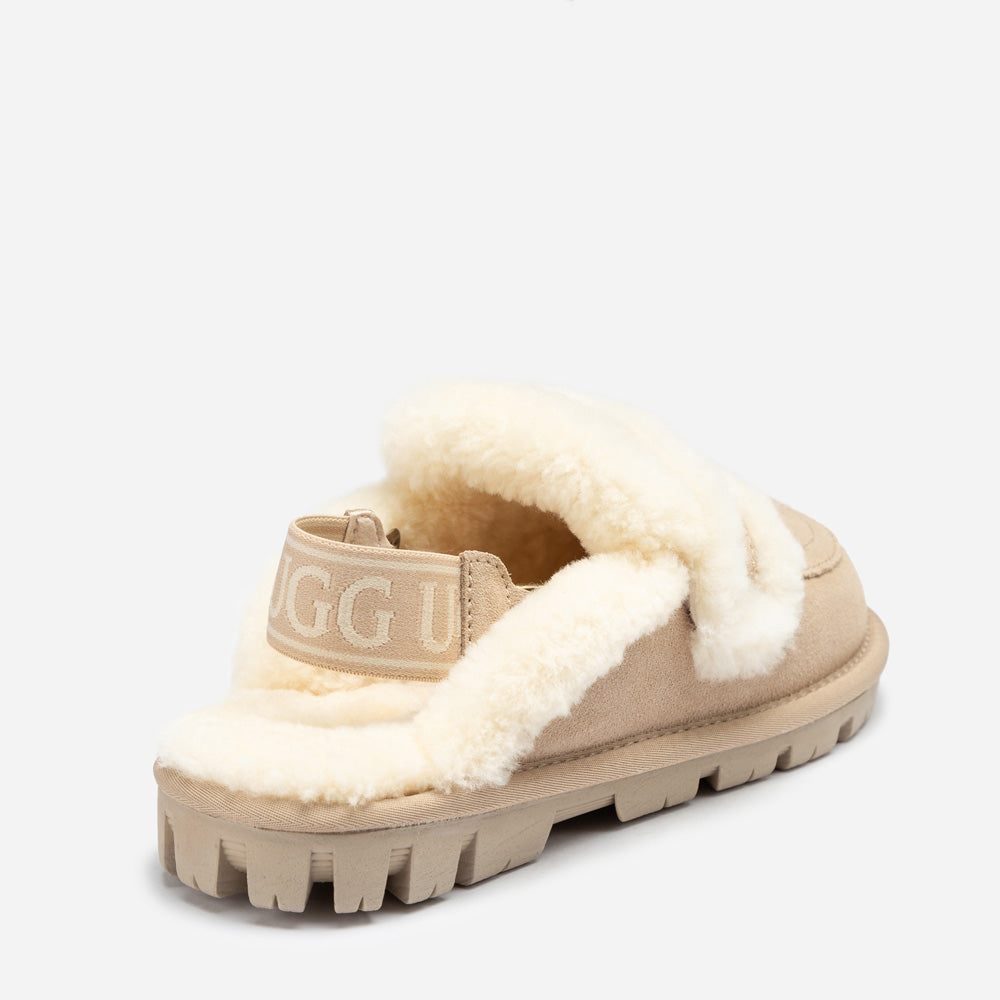 Ugg Violet Shearling Slipper (Elastic Logo) (Detachable Feature)