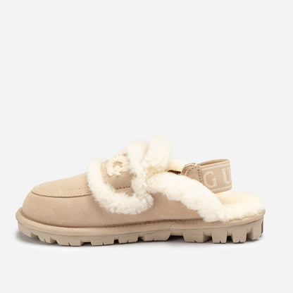 Ugg Violet Shearling Slipper (Elastic Logo) (Detachable Feature)