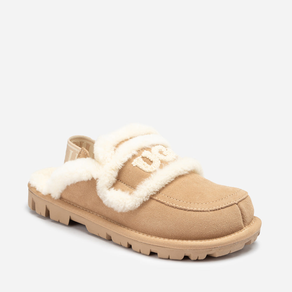 Ugg Violet Shearling Slipper (Elastic Logo) (Detachable Feature)