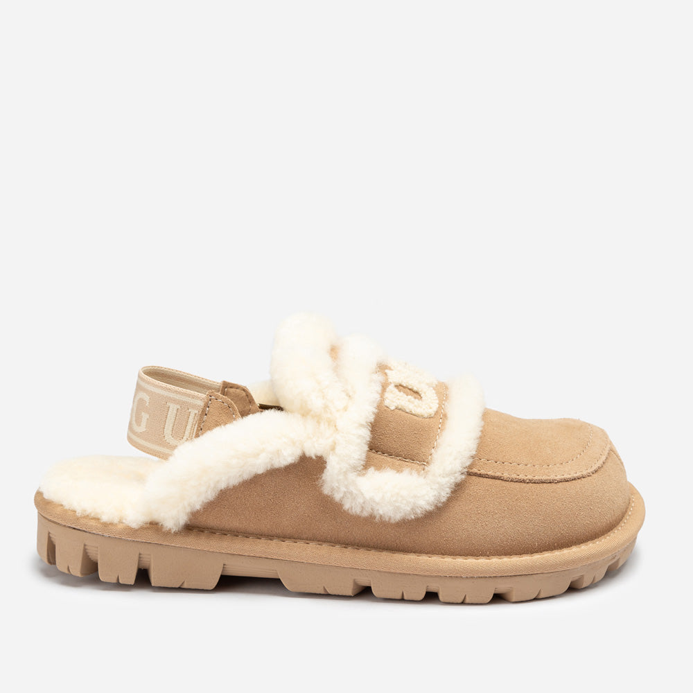 Ugg Violet Shearling Slipper (Elastic Logo) (Detachable Feature)