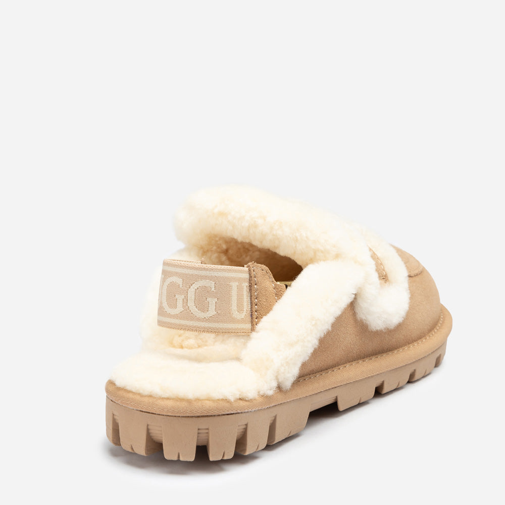 Ugg Violet Shearling Slipper (Elastic Logo) (Detachable Feature)