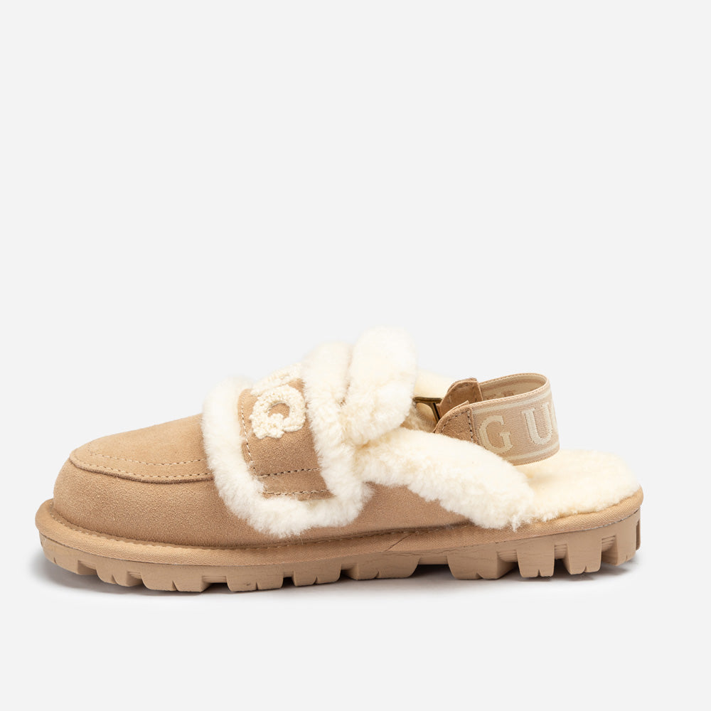 Ugg Violet Shearling Slipper (Elastic Logo) (Detachable Feature)
