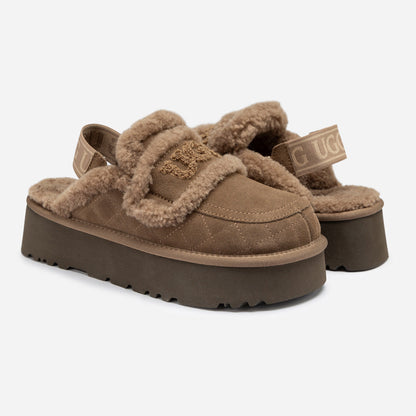 Ugg Violet Matelassé Shearling Platform Slipper (Detachable Feature)