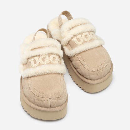 Ugg Violet Matelassé Shearling Platform Slipper (Detachable Feature)