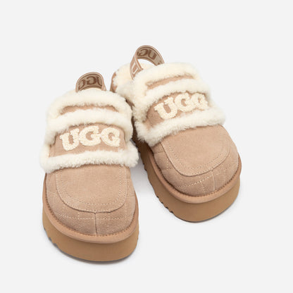 Ugg Violet Matelassé Shearling Platform Slipper (Detachable Feature)