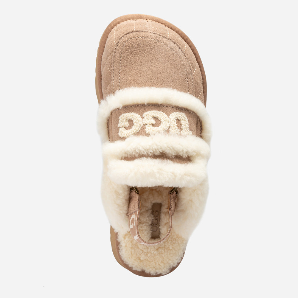 Ugg Violet Matelassé Shearling Platform Slipper (Detachable Feature)