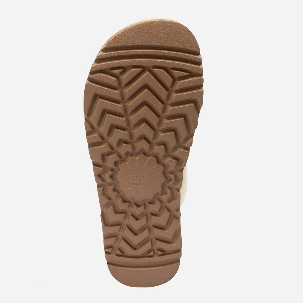 Ugg Violet Matelassé Shearling Platform Slipper (Detachable Feature)