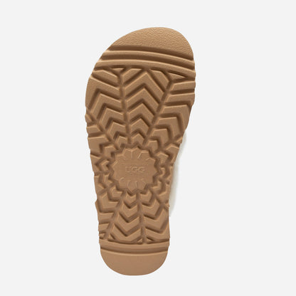 Ugg Violet Shearling Platform Slipper (Elastic Logo) (Detachable Feature)