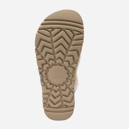 Ugg Violet Shearling Platform Slipper (Elastic Logo) (Detachable Feature)