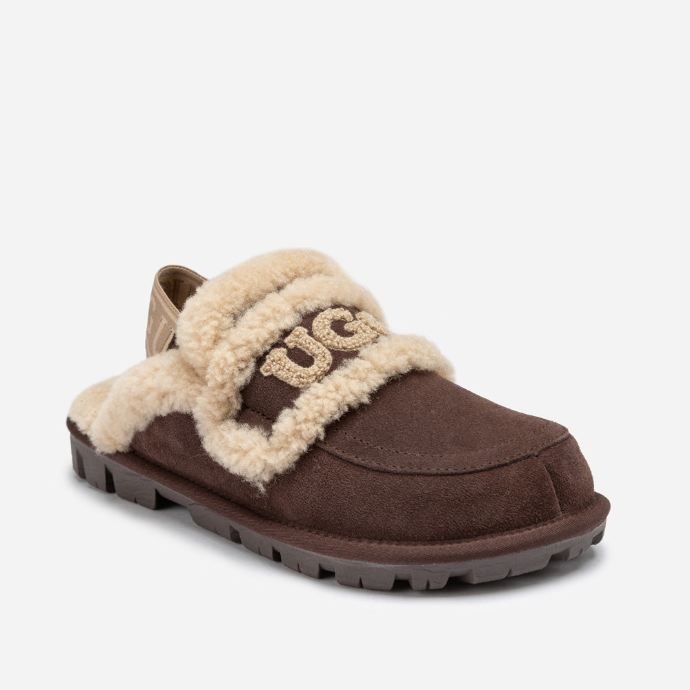 Ugg Violet Shearling Slipper (Elastic Logo) (Detachable Feature)