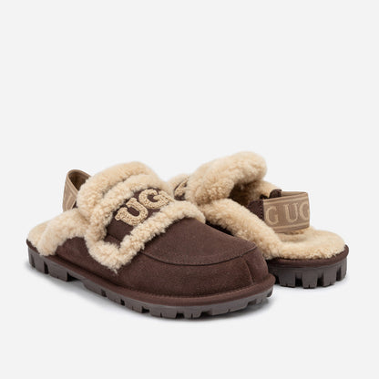 Ugg Violet Shearling Slipper (Elastic Logo) (Detachable Feature)