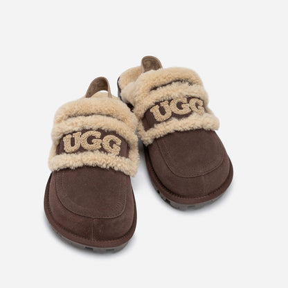 Ugg Violet Shearling Slipper (Elastic Logo) (Detachable Feature)