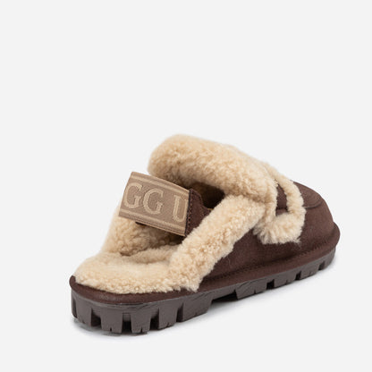 Ugg Violet Shearling Slipper (Elastic Logo) (Detachable Feature)