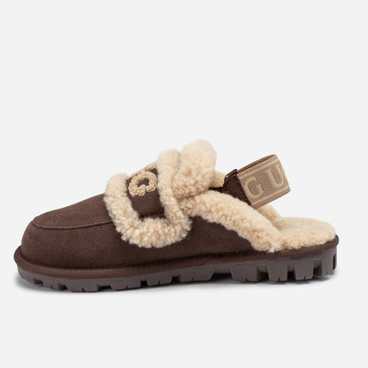 Ugg Violet Shearling Slipper (Elastic Logo) (Detachable Feature)