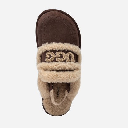Ugg Violet Shearling Slipper (Elastic Logo) (Detachable Feature)