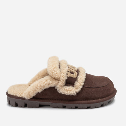 Ugg Violet Shearling Slipper (Elastic Logo) (Detachable Feature)