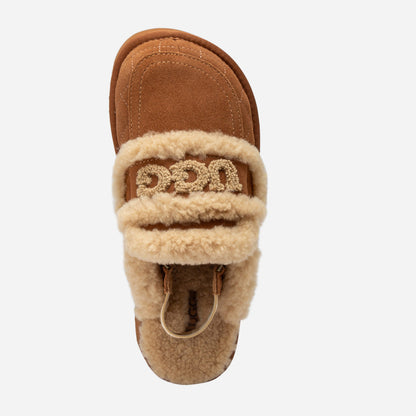 Ugg Violet Matelassé Shearling Platform Slipper (Detachable Feature)