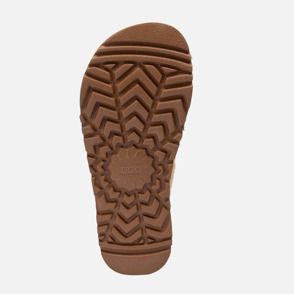 Ugg Violet Matelassé Shearling Platform Slipper (Detachable Feature)