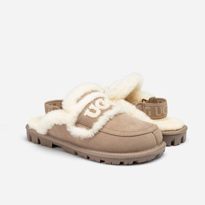 Ugg Violet Shearling Slipper (Elastic Logo) (Detachable Feature)