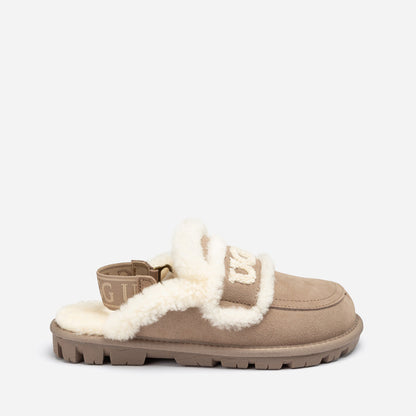 Ugg Violet Shearling Slipper (Elastic Logo) (Detachable Feature)