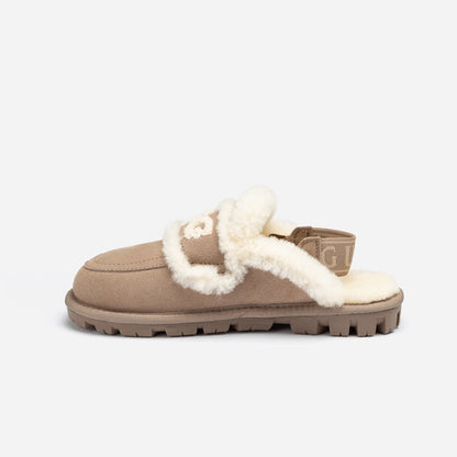 Ugg Violet Shearling Slipper (Elastic Logo) (Detachable Feature)