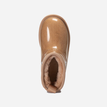 Ugg Classic Kids Clear Mini Boots (Waterproof) (Glow In Dark Logo)