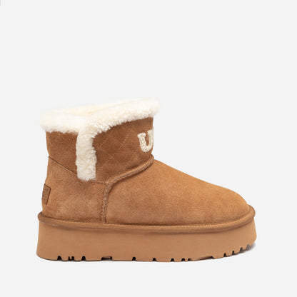 Ugg Bondi Matelasse Platform Shearling Mini Boot