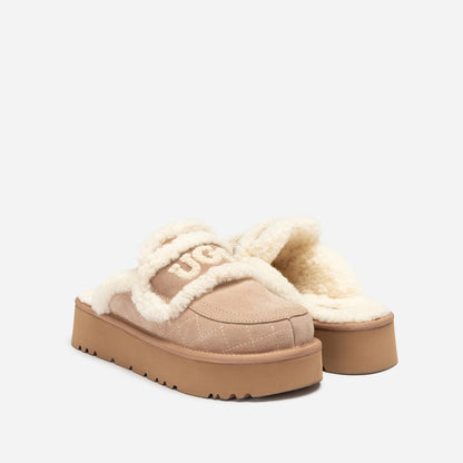 Ugg Violet Matelasse Shearling Platform Slipper