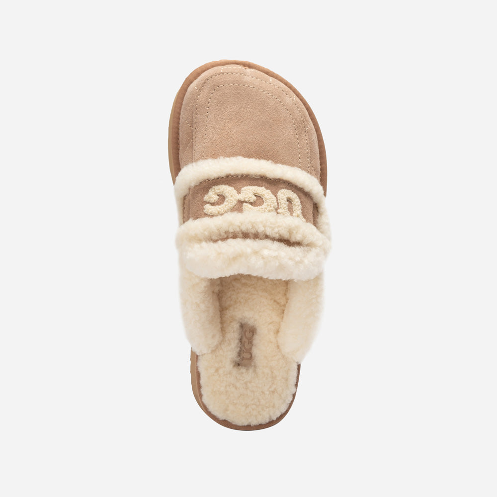 Ugg Violet Matelasse Shearling Platform Slipper