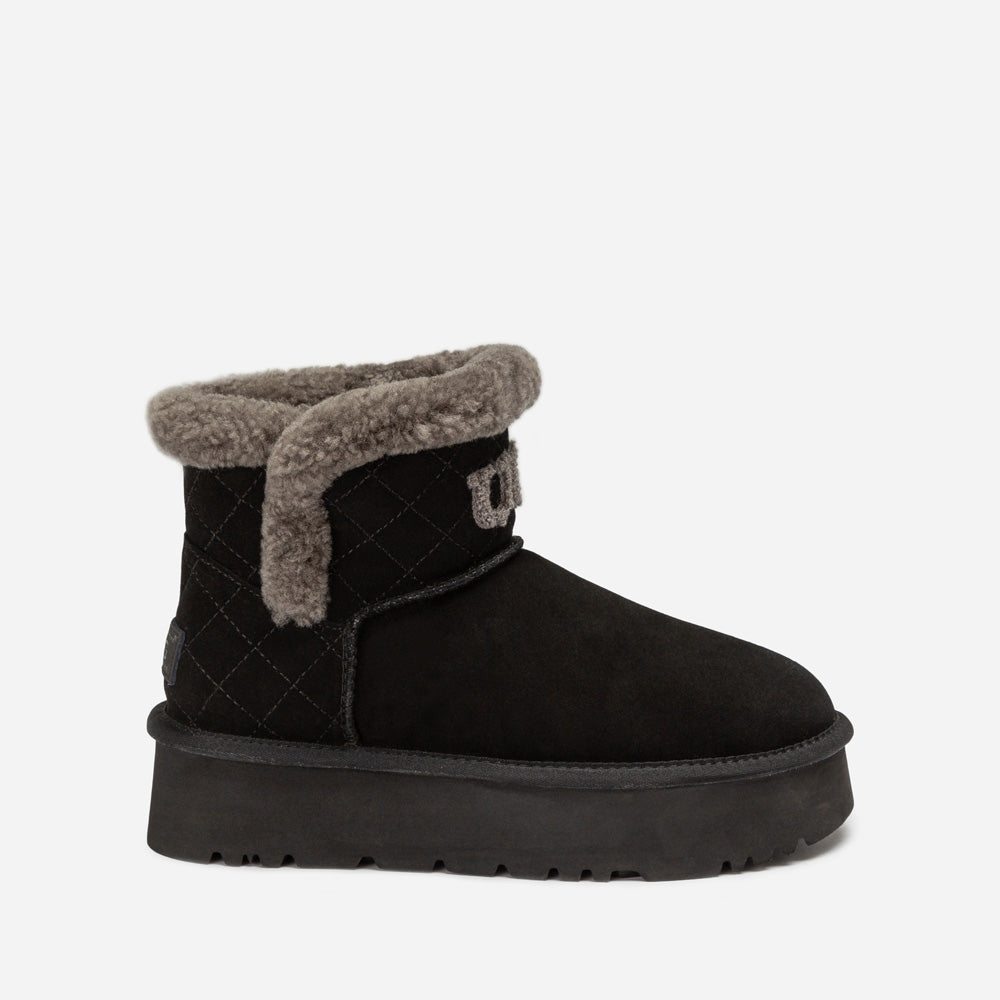 Ugg Bondi Matelasse Platform Shearling Mini Boot