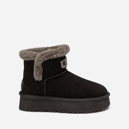 Ugg Bondi Matelasse Platform Shearling Mini Boot
