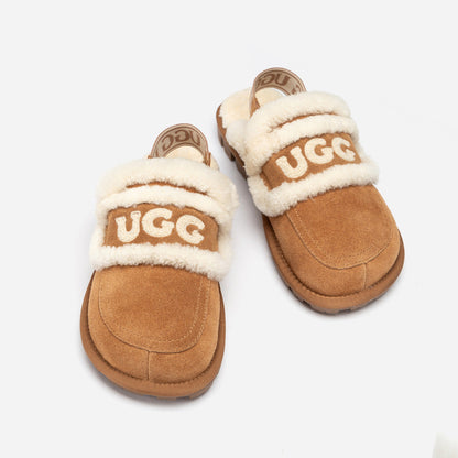 Ugg Violet Shearling Slipper (Elastic Logo) (Detachable Feature)