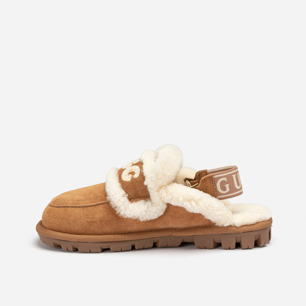 Ugg Violet Shearling Slipper (Elastic Logo) (Detachable Feature)