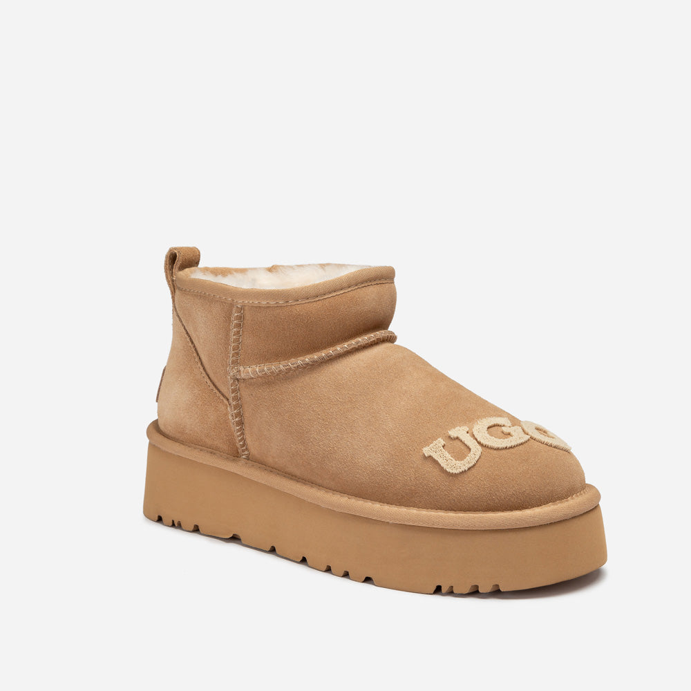 Ugg Classic Dana Emb Logo Platform Ultra Boot