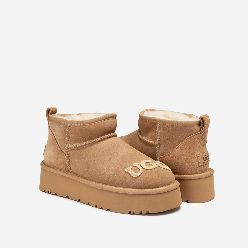 Ugg Classic Dana Emb Logo Platform Ultra Boot
