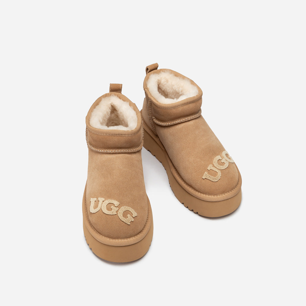 Ugg Classic Dana Emb Logo Platform Ultra Boot
