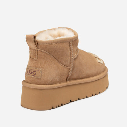 Ugg Classic Dana Emb Logo Platform Ultra Boot