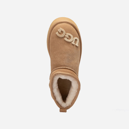 Ugg Classic Dana Emb Logo Platform Ultra Boot