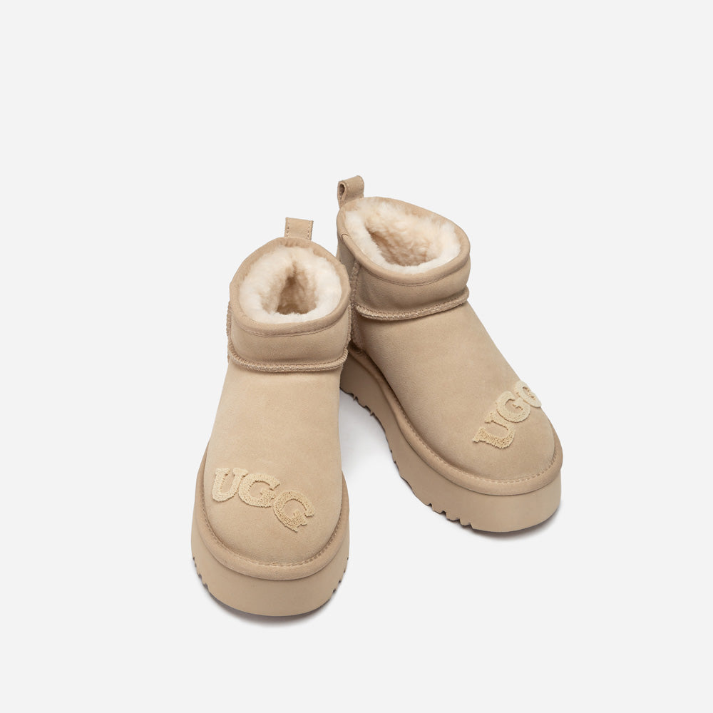 Ugg Classic Dana Emb Logo Platform Ultra Boot
